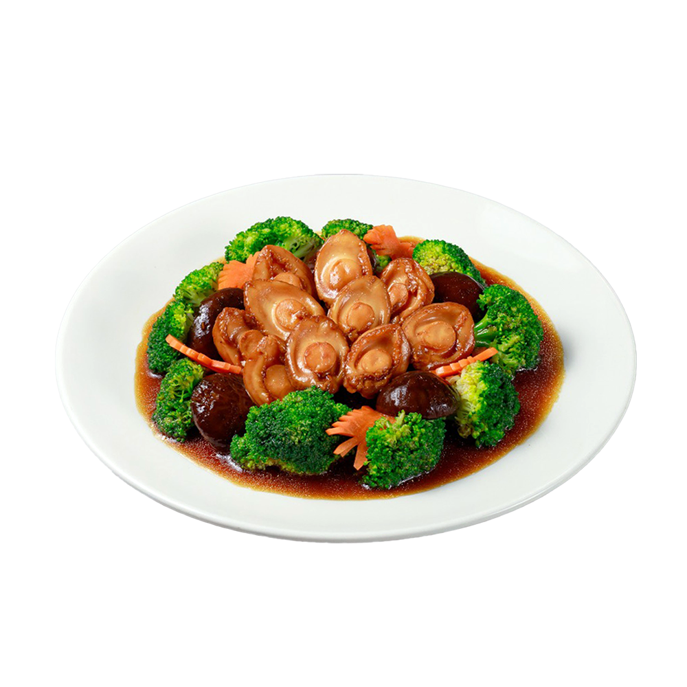 Braised Abalone & Mushrooms with Broccoli (4 - 6 Pax)