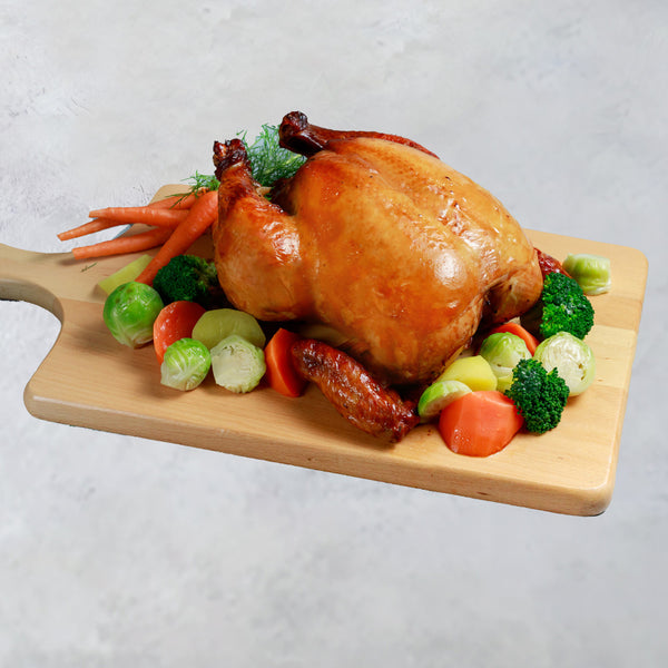 Golden-roasted Chicken with Chestnut Stuffing