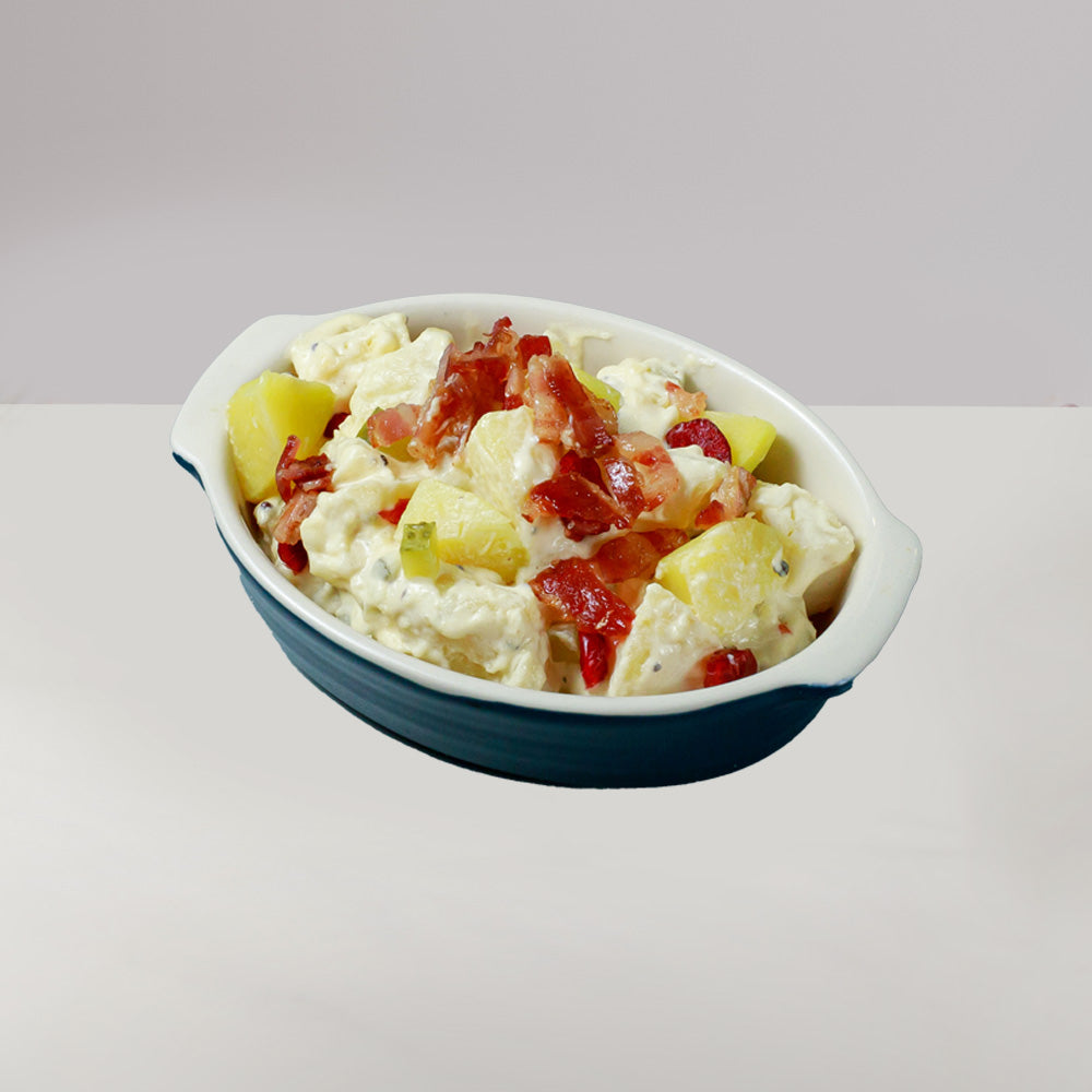 Potato Salad with Dijon Mustard, Cranberry & Crispy Bacon