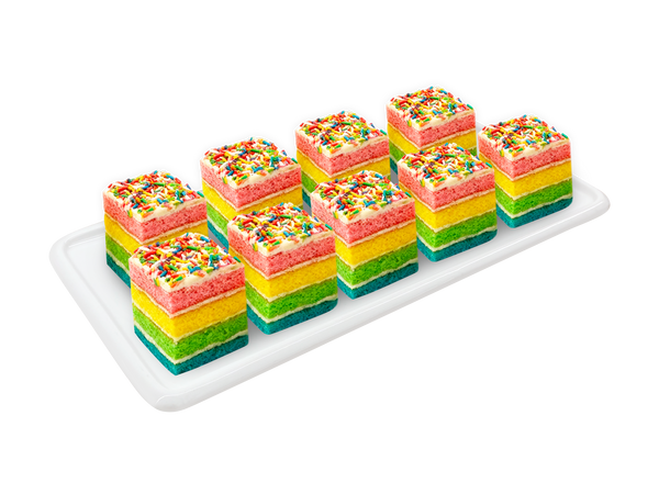 Rainbow Cake (9 Pieces)